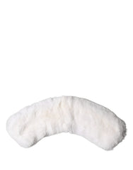 Women's Fur Shoulder Collar Shawl White