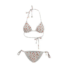 Women's White Nylon Bikini Clothing