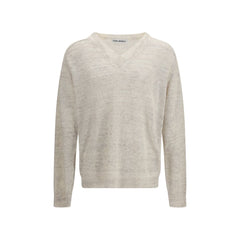 Men's Beige Linen Sweatshirt Clothing