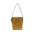 Women's Brown Calf Leather Bos Taurus Backet Bag