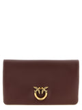 Pinko Love Click Clutch — Burgundy