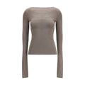 Women's Gray Viscose Shirt