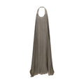Women's Gray Silk Casual Dress