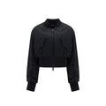 Women's Black Acetate Bomber Clothing