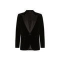 Men's Black Cotton Tuxedo Clothing