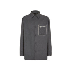 Men's Gray Cashmere Coat Clothing