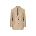 Women's Beige Mohair Blazer Clothing
