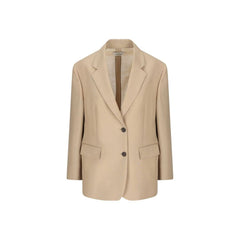 Women's Beige Mohair Blazer Clothing