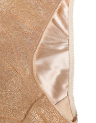 Women's Beige Silk Blend High Waist Girdle Panty Underwear Clothing