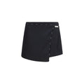 Women's Black Polyester Short And Mini
