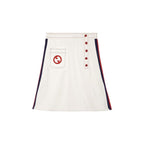 White Polyester Skirt