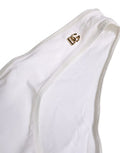 Women's White Dg Logo Plaque Bikini Bottom Underwear Elastane Nylon Clothing