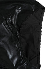 Women's Black High Waisted Slip Girdle Panty Underwear Elastane Polyester Clothing