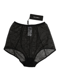 Women's Black Nylon Stretch Slip Girdle Panty Underwear Elastane Polyester Clothing