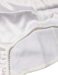 Women's White Silk Blend High Waist Girdle Panty Underwear Elastane Clothing