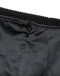 Women's Black Silk Blend High Waist Girdle Panty Underwear Elastane Clothing
