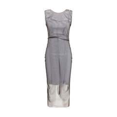 Women's Brown Polyamide Casual Dress
