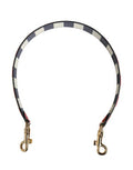Women's Multicolor Leather Striped Bag Accessory Shoulder Strap Calf