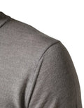 Men's Crew Neck Virgin Wool Sweater Gray