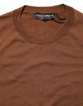 Men's Cashmere Crew Neck Sweater Brown