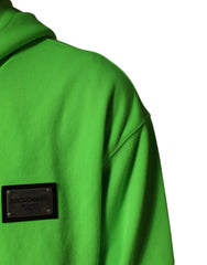 Men's Green Fullzip Fleece Hoodedsweatshirt Sweater Polyester Clothing