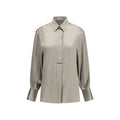 Women's Bicolor Silk Shirt