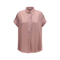Women's Multicolor Silk Shortsleeve Shirt