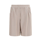 Beige Cotton Shorts