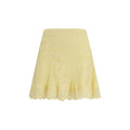 Women's Bicolor Viscose Mini Skirt