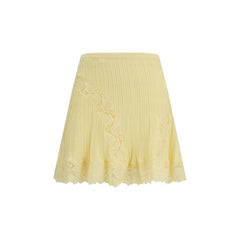 Women's Bicolor Viscose Mini Skirt