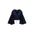 Women's Blue Cotton Shirt