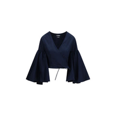 Women's Blue Cotton Shirt