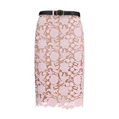 Women's Multicolor Polyester Midi Skirt