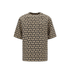 Men's Brown Silk T-Shirt