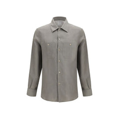 Men's Bicolor Linen Dress Shirt