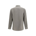 Bicolor Linen Dress Shirt