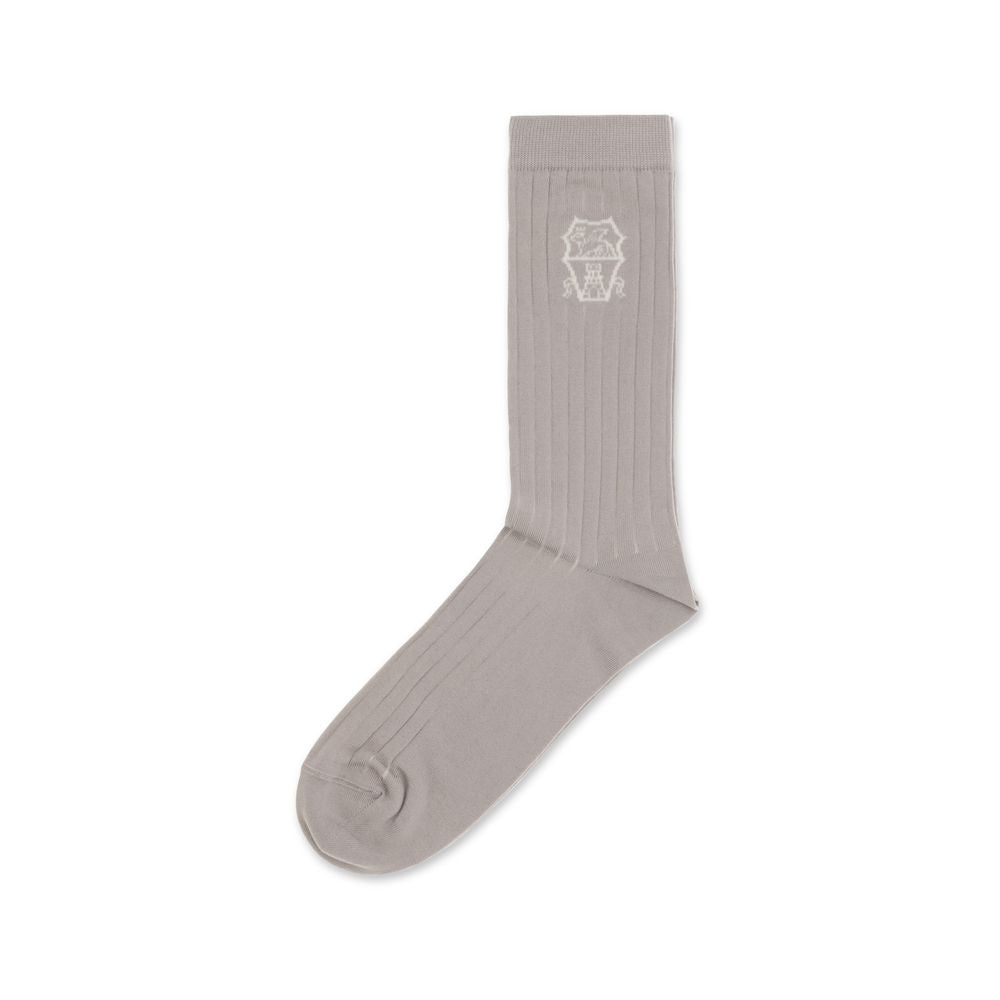 Beige Cotton Socks - S