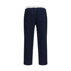 Blue Cotton Joggers (Workout Pants)
