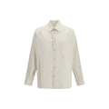 Lemaire Cotton-Silk Blend Shirt — Beige