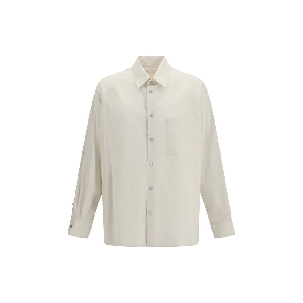 Lemaire Cotton-Silk Blend Shirt — Beige