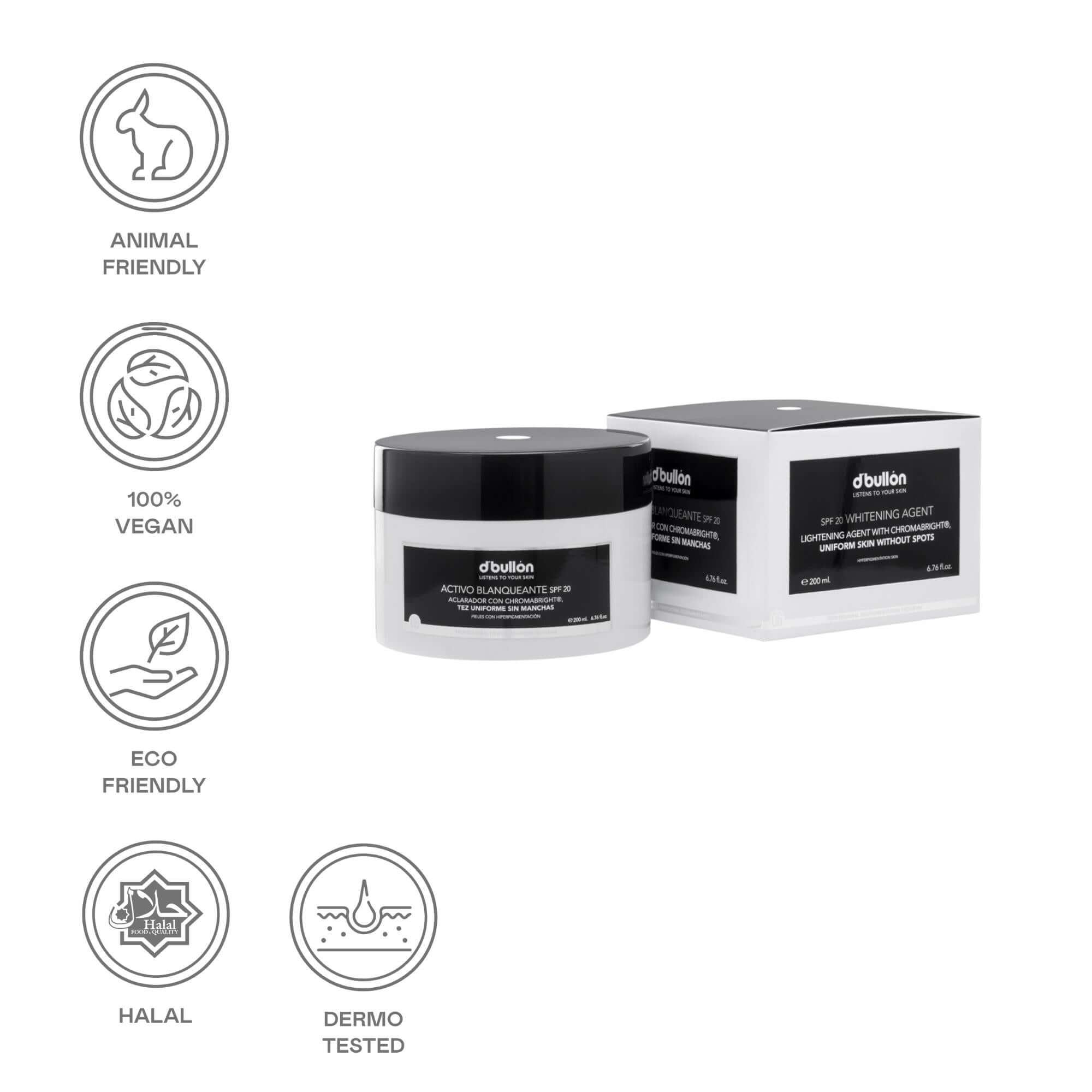 Activo facial blanqueante SPF 20 - 200 ml