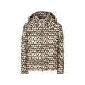 Men's Beige Polyamide Coat Clothing