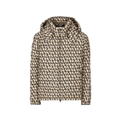 Men's Beige Polyamide Coat Clothing