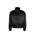 Men's Black Silk Bomber Clothing