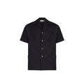 Men's Black Wool Shortsleeve Shirt