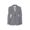 Women's Black Cotton Blazer Clothing