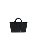 Black Viscose Shoulder Bag
