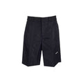Men's Black Nylon Bermuda Shorts