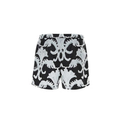 Men's Black Polyamide Shorts