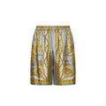 Men's Gray Silk Bermuda Shorts